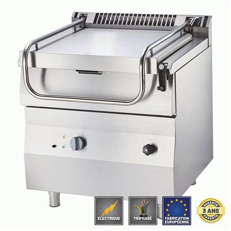 Sauteuse basculante électrique 60L Pro Inox Sauteuses basculantes