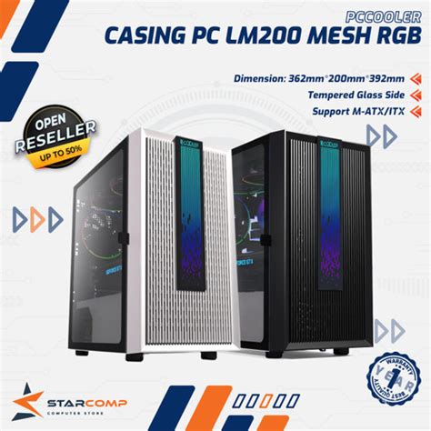 Jual Pccooler Platinum Lm Mesh Rgb Gaming Case Pc Cooler Kota