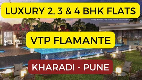 Vtp Flamante At Kharadi Pune Luxurious Bhk Flats Youtube