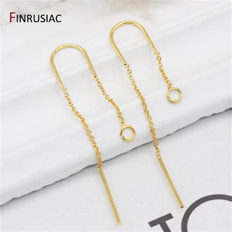 Boucles D Oreilles En Laiton Plaqu Or K Pour Femmes Fabrication De