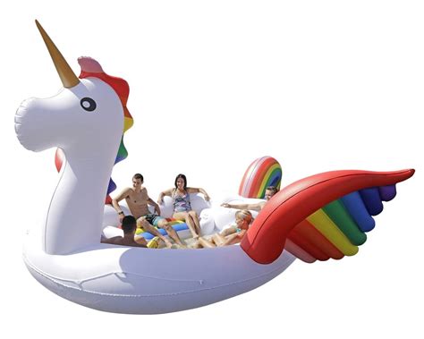 Giant Party Island Unicorn Float GeekAlerts