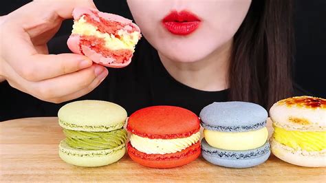 Asmr Macarons Mukbang Soft Eating Sounds Video Dailymotion