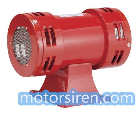 Motor Siren Ms 490 Red Double Fans Siren120db 110vac220vaclk Jdw105