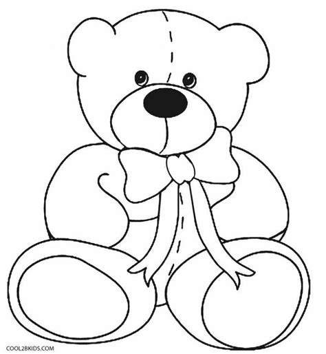 Desenhos De Urso De Pelúcia Para Colorir Páginas Para Impressão Grátis