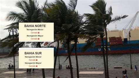 Cierran Puerto De Veracruz Por Frente Fr O Viento Supera Los Km H