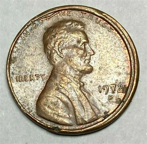 1972 D Lincoln Penny US 1c Cent Off Center ERROR Coin Values MAVIN