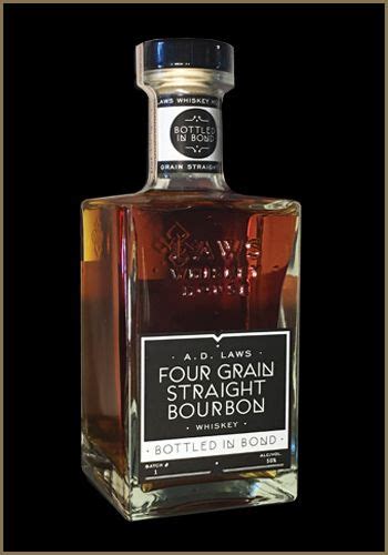 A D Laws Four Grain Straight Bourbon Bottled In Bond Cigars And