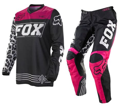 Fox Mx 2014 HC Women S Motocross Black Pink Gear Set Motocross Gear