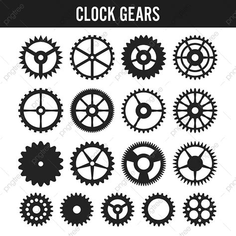 Vector Clock Gears Gear Wheel, Lock Drawing, Ear Drawing, Gear Drawing ...