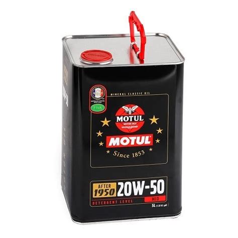 Huile Moteur Motul Classic W Additiv E Au Zinc Zddp Et Molybd Ne