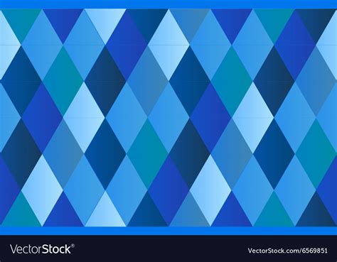 Blue diamond polygon background Royalty Free Vector Image