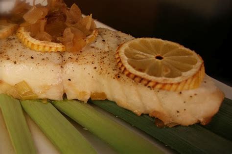 Halibut With Lemons And Leeks Recipe 435