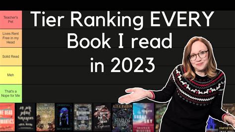 Tier Ranking Every Book I Read Last Year Youtube