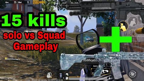 Solo Vs Squad Gameplay Video M416 Mk14 Devbrat Gaming Yt 15 Kills