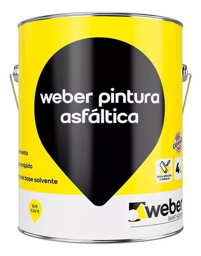 Pintura Asfáltica X 4lt Base Solvente 6 Unid Negra