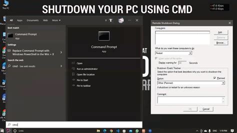 How To Shutdown Your Pc Using Cmd Pc Shutdown Youtube