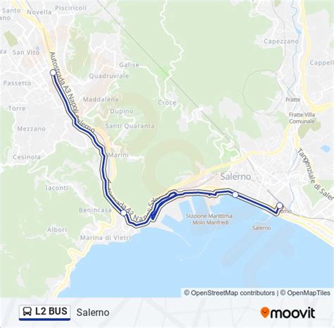 Linea L2 Bus Orari Fermate E Mappe Salerno Aggiornato