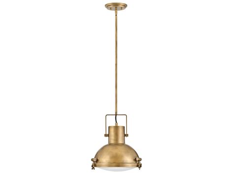 Hinkley Nautique Light Heritage Brass Glass Pendant Hy Hbhb