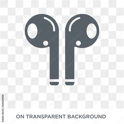 Airpods Icon Trendy Flat Vector Airpods Icon On Transparent Background