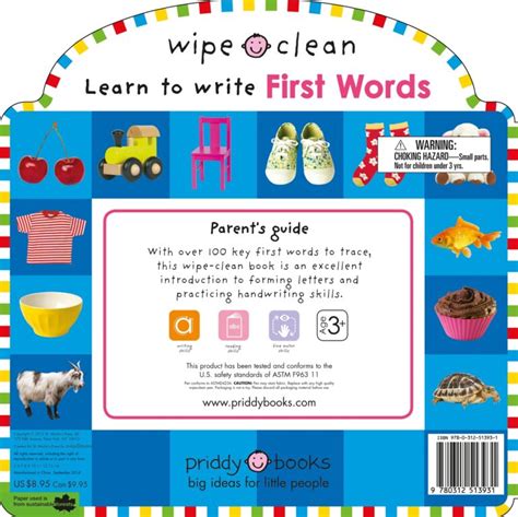 Wipe Clean First Words Priddy Books