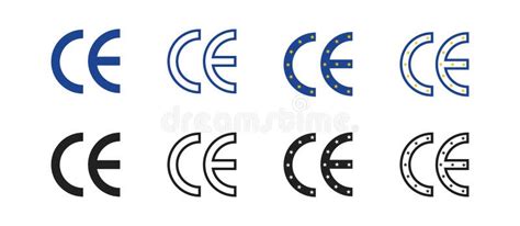 Ce Marking European Conformity Standard Stock Vector Illustration Of