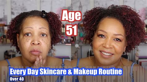 Daytime Skincare And Makeup Routine Over 40 Mature Skin Youtube