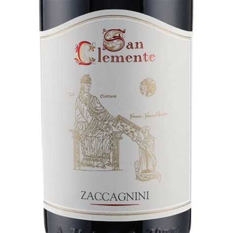 Montepulciano D Abruzzo Ris San Clemente 2018 Zaccagnini Vinizia