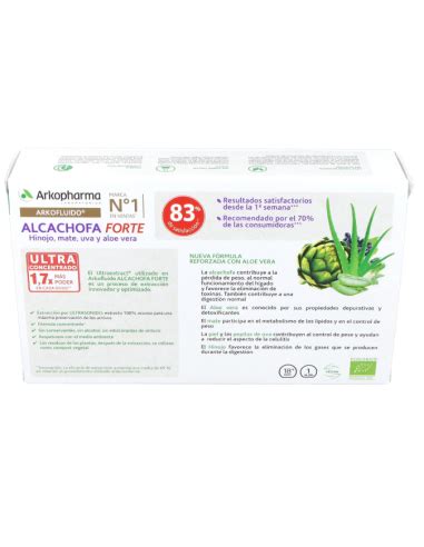 Arkofluido Alcachofa Forte 20Amp Bio Arkopharma