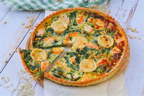 Quiche Pinards Saumon Et Ch Vre Healthyfood Creation