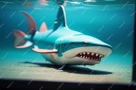 Premium Photo | Megalodon shark with sharp teeth dangerous underwater