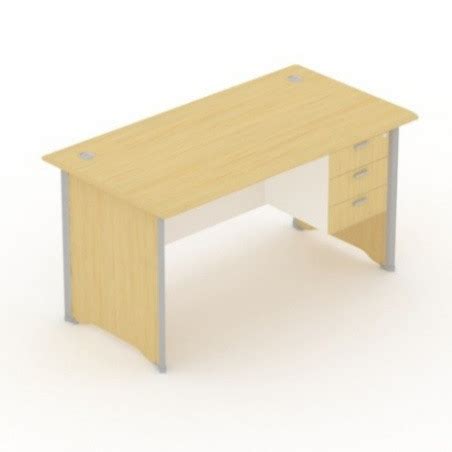 Jual Meja Kerja Meja Kantor Uno Laci Uk X X Cm Warna Maple