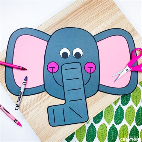 Elephant Craft Patterns Zoo Animal Craft Zoo Animal Activities Jungle ...