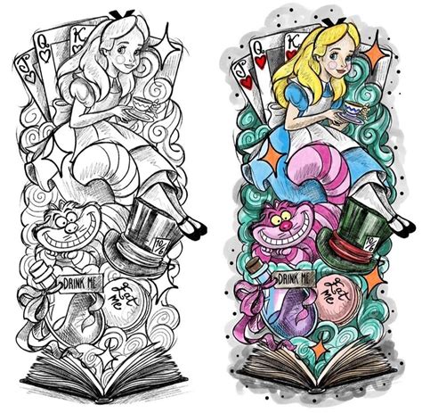 Pin By D Y Ob Nd On Doodle Alice And Wonderland Tattoos Wonderland