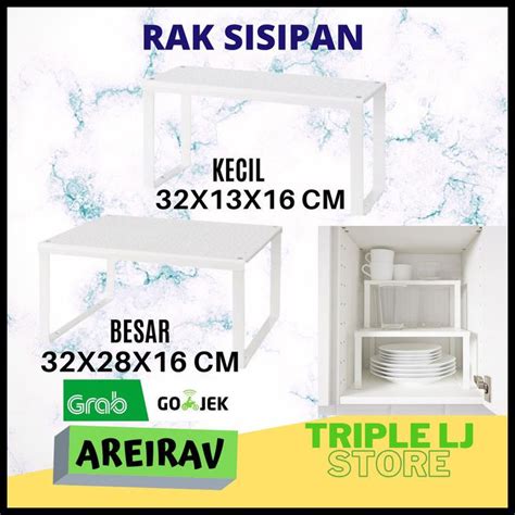 Jual Rak Sisipan Lemari Dapur Rak Tambahan Serbaguna Besi Ik Vrr