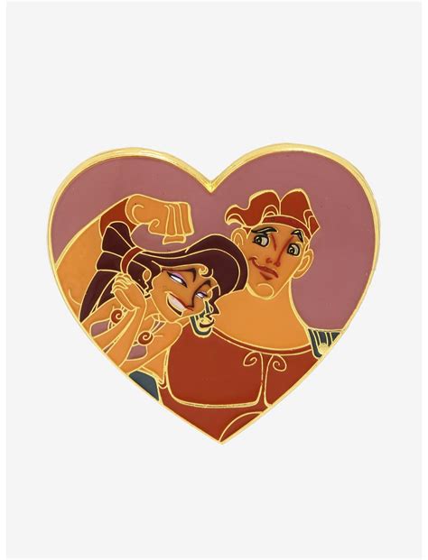 Loungefly Disney Hercules And Megara Heart Enamel Pin Boxlunch