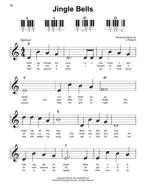 jingle bells simple piano 7