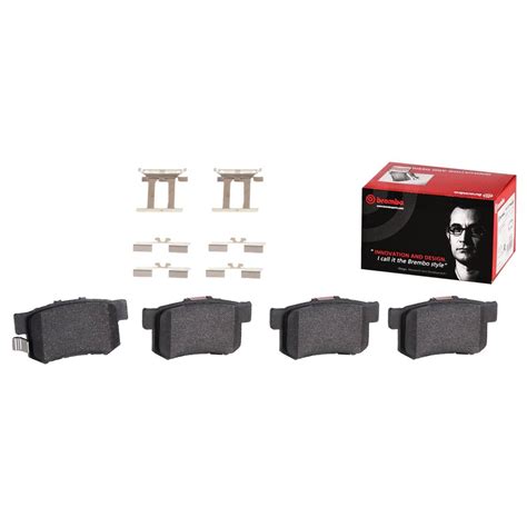 Honda Acura Disc Brake Pad And Rotor Kit Rear 282mm Ceramic