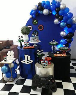 Mam E Fazendo A Festa Em Casa Ideias Decora O Jogos Playstation