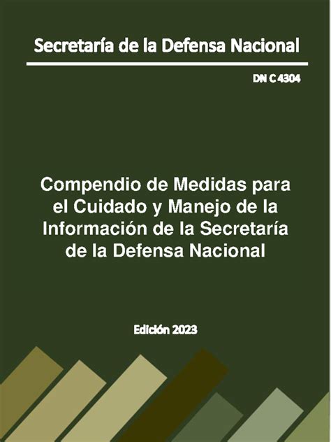 Compendio De Medidas Para El Cuidado Y Manejo De La Informacion De La