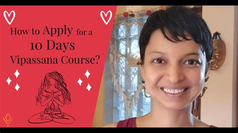 How To Apply For A Days Vipassana Course Youtube