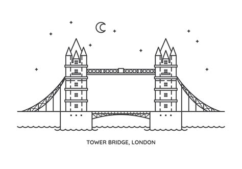 Tower Bridge 275939 Vector Art at Vecteezy