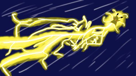 Pikachu Thunderbolt by AJL03 on DeviantArt