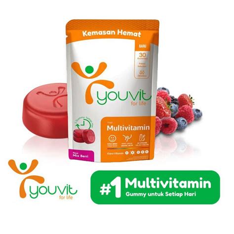 Jual Youvit Gummy Multivitamin Dewasa Days Rasa Mix Berri Shopee