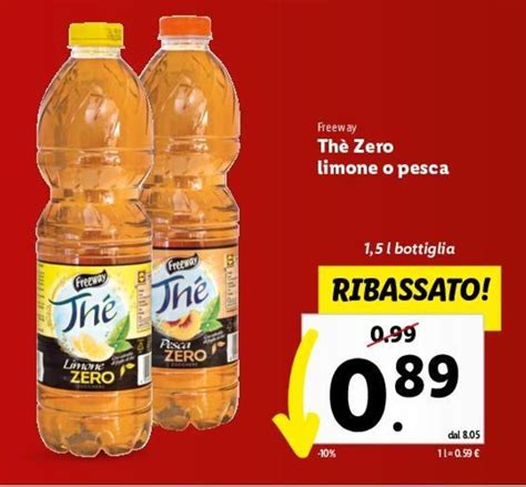 Freeway Th Zero Limone O Pesca L Bottiglia Offerta Di Lidl