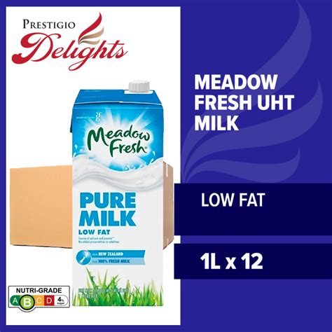 Meadow Fresh Uht Pure Milk Carton Of Full Cream Low Fat From