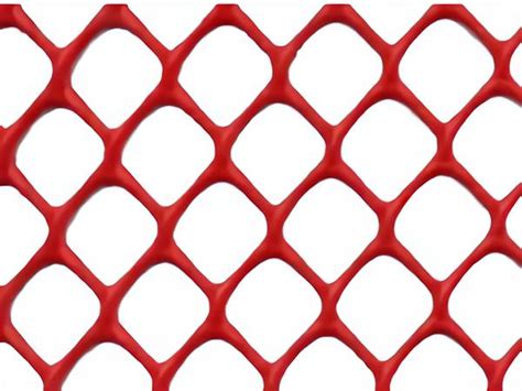 Orange Plastic Netting as Safety Fence in Traffic Control