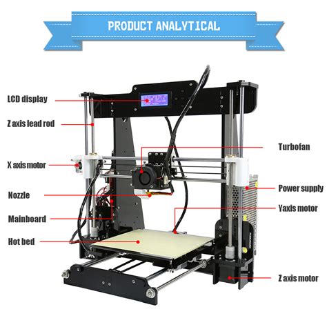 Buy Anet 3D High Precision Quality Reprap Prusa I3 DIY Kit Ships From US