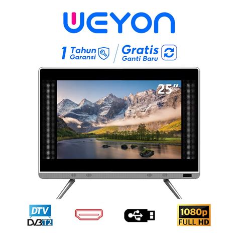 Jual Weyon Tv Inch Digital Tv Led Full Televisi Led Layar Kaca Dvb