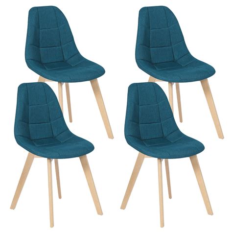 Chaises Scandinaves Bleu Canard Pour Salle Manger Gaby Id Market