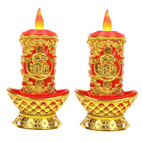 Pcs Sacrificial Lamp Buddhism Candle Lamps Altar Candles Led Light